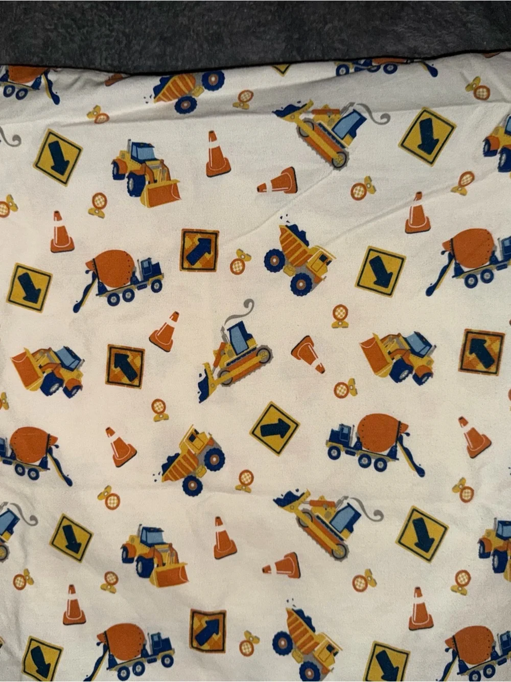 Circo Kids Twin Fitted Sheet with Pillowcase  with Construction Truck Print -